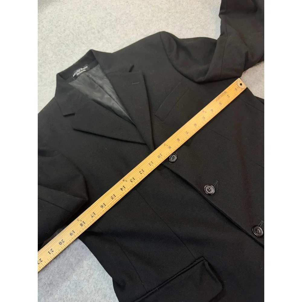Gianfranco Ruffini Men's Blazer 38R Black Wool Cashmere Blend Italy‎ Classic Fit